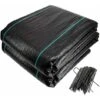 Toile De Paillage Contre Les Mauvaises Herbes 25Mx2M Avec 50 Piquets Anti-UV 100g/m2 -Jardin Doux Soldes Magasin 97810493 1