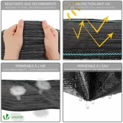 Toile De Paillage Contre Les Mauvaises Herbes 25Mx2M Anti-UV 100g/m2 -Jardin Doux Soldes Magasin 97810494 3