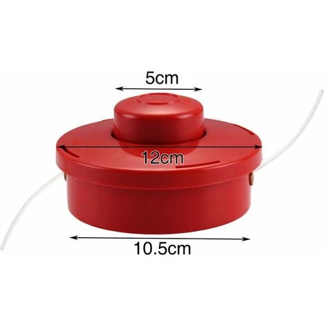 Lot De 3 Tête De Débroussailleuse Universelle - A6481 Nylon Bobine De Rechange De Tondeuse Débroussailleuse Tête De Coupe M10 X 1,25 - Rouge 6 Lot De 3 Tête De Débroussailleuse Universelle - A6481 Nylon Bobine De Rechange De Tondeuse Débroussailleuse Tête De Coupe M10 X 1,25 - Rouge – Image 4