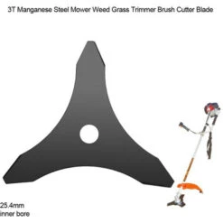 Lame De Débroussailleuse à Trois Dents One-For-All Pour Machines Stihl, Husqvarna, Mitox, Echo, Kawasaki Et Autres -Jardin Doux Soldes Magasin 97891146 3