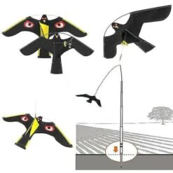 Oiseaux Effaroucheur Répulsif Flying Hawk Cerf-Volant Pour Jardin Épouvantail Cour Maison Décoration