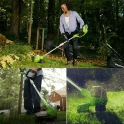 Bobines De Fil De Rechange Pour Débroussailleuse Compatible Ryobi One+ AC14RL3A Remplacement Du Fil De Coupe Et Du Câble De Coupe De La Tête Faucheuse à Bobine -Jardin Doux Soldes Magasin 98864534 5