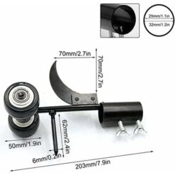 Désherbeur Manuel Avec Roues, Outil De Couteau De Désherbage, Outil De Désherbage Des Fissures Et Des Crevasses, Outil De Nettoyage Des Désherbeur à Main Jardin -Jardin Doux Soldes Magasin 99410203 5