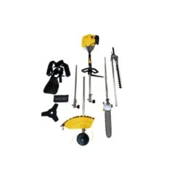 Débroussailleuse Thermique Multifonction 5en1 - 52cm3 (débroussailleuse, élagueuse, Taille-haies, Coupe-bordures, Rallonge)
