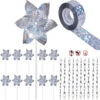 Répulsif Oiseaux,Répulsifs Oiseaux Reflechissants,12 Pièces 30 Cm Barre Oiseaux 360 Degrés Et Réfléchissant Moulin à Vent Effaroucheurs Réfléchissant En Spirale Lumineux Et,Convient Pour Balcons, Arbr -Jardin Doux Soldes Magasin 99696999 1