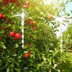 Répulsif Oiseaux,Répulsifs Oiseaux Reflechissants,12 Pièces 30 Cm Barre Oiseaux 360 Degrés Et Réfléchissant Moulin à Vent Effaroucheurs Réfléchissant En Spirale Lumineux Et,Convient Pour Balcons, Arbr -Jardin Doux Soldes Magasin 99696999 4