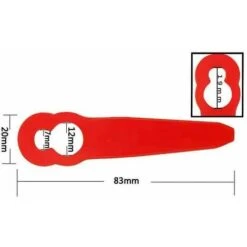 Accessoire Pour Débroussailleuse 40 Pièces Accessoires De Lames En Plastique De Rechange Compatibles Avec Stihl Polycut 2-2 -Jardin Doux Soldes Magasin 99705625 5